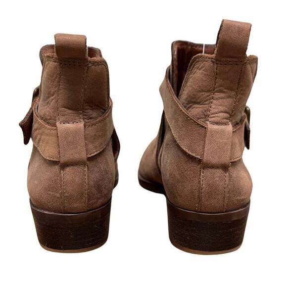 Lucky Brand Bellisa Tan Leather Ankle Boots - Picture 2 of 7